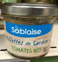 Mängden socker i Rillette De Sardine - Tomates bio