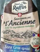 Mängden socker i Saucisson sec à l'Ancienne