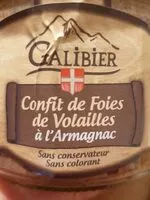 Mängden socker i Confit de foies de volaille
