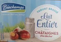Mängden socker i Yaourt Brassé - Lait Entier - Châtaignes