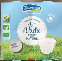 Mängden socker i Yaourt Lait de vache entier nature