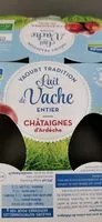 Mängden socker i Yaourt tradition lait de vache châtaignes