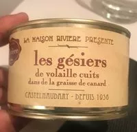 Mängden socker i Les gesiers de volaille cuits dans la graisse de canard, boîte 1/2
