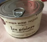 Mängden socker i Les Gésiers de canard confits, boîte 1/2