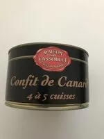 Mängden socker i Confit de Canard 4 à 5 cuisses