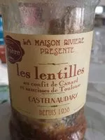 Mängden socker i les lentilles au confit de canard et saucisses de Toulouse