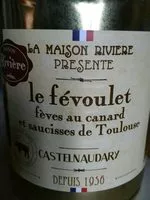 Mängden socker i Fèves cuisinées au confit de canard et saucisses de Toulouse