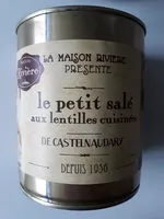 Mängden socker i Petit salé aux lentilles MAISON RIVIERE, 4/4, boîte de