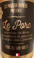 Mängden socker i Le porc pommes de terre parisiennes et sauce au vin blanc