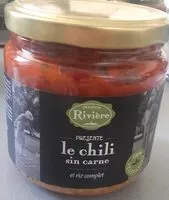 Mängden socker i Le chili sin carne et riz complet