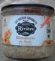 Mängden socker i Blanquette de dinde et riz complet
