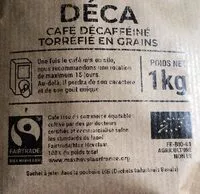 Mängden socker i Cafe decafeine torrefie en grains