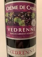 Mängden socker i Crème De Cassis Védrenne 16% 1 l, 1 Bouteille
