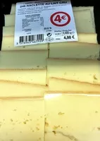 Mängden socker i Fromage raclette au lait cru (30% MG)