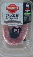 Mängden socker i Saucisse de Toulouse à l'ancienne