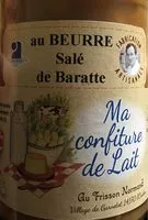 Mängden socker i Confiture de lait au beurre salé