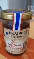 Mängden socker i 230G Confiture Fraise Fruits Normands