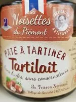 Mängden socker i Pâte à tartiner - Tartilait aux noisettes du Piémont
