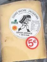 Mängden socker i Comté Rivoire Jacquemin