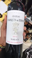 Mängden socker i Grand vin de Bordeaux Chateau Marquis de Terme 2013 Margaux Grand cru classé en 1855