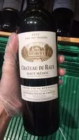 Mängden socker i Chateau Du Raux Cru Bourgeois Haut-Médoc 2012