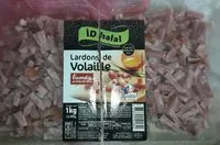 Mängden socker i Lardon halal