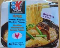 Mängden socker i Nouilles instantanées poulet