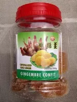 Mängden socker i Gingembre confit en tranches
