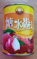 Mängden socker i Litchis Au Sirop