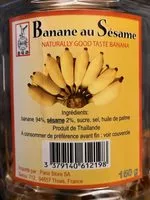 Mängden socker i Banane au sésame