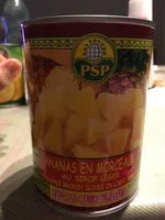 Mängden socker i Ananas en morceaux