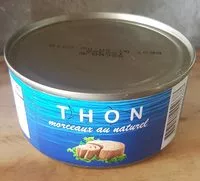 Mängden socker i Thon morceaux au naturel