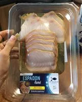 Mängden socker i Espadon fumé à froid tranché