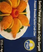 Mängden socker i Surimi pane avec pince de crabe