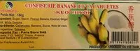 Mängden socker i Confiserie banane et cacahuètes Keo Chuoi