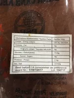 Mängden socker i Pate de riz séchée