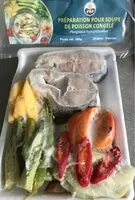 Mängden socker i Préparation pour soupe de poisson congelé