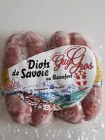 Mängden socker i Diots de Savoie au beaufort