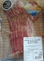 Mängden socker i Poitrine de porc artisanale