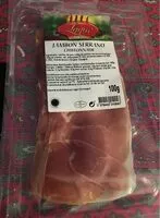 Mängden socker i Jambon Serrano Chiffonnade