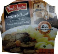 Mängden socker i Langue de bœuf à la sauce Madère, Pommes de terre et Carottes