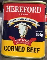 Mängden socker i Corned beef Hereford