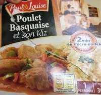 Mängden socker i Poulet Basquaise et Son Riz