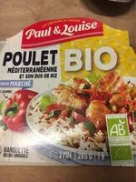Mängden socker i Poulet mediterraneenne et son duo de riz