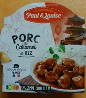 Mängden socker i Porc au caramel et riz