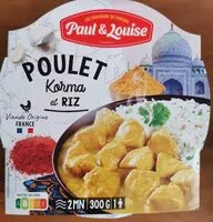 Mängden socker i Poulet Korma et riz