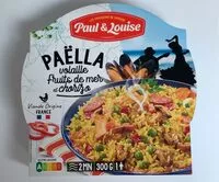 Mängden socker i Paul & Louise Barquette Paella Poulet et Fruits de Mer 300 g