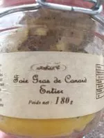 Mängden socker i Foie gras de canard entier