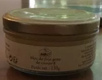 Mängden socker i Bloc de foie gras de canard