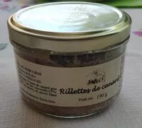 Mängden socker i Rillette de canard